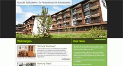 Desktop Screenshot of kurhotel-schluchsee.de